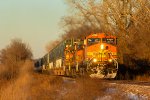 BNSF H2 C44-9W Trio at Morris